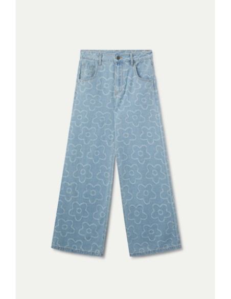 Compania Fantastica Floral Denim Pants - 51C/11044