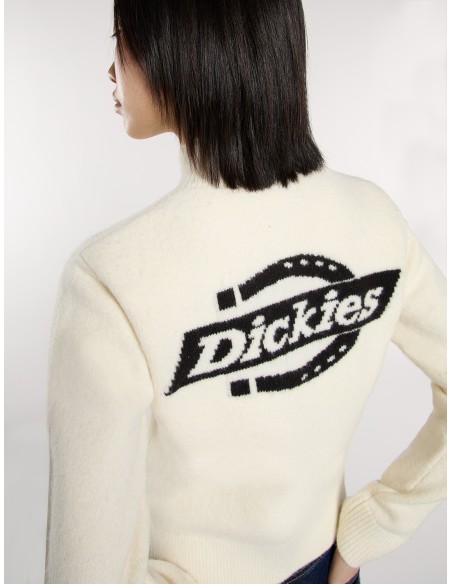 Dickies Top W Ruston QZ Sweater W Egret - DK0A87P1C481