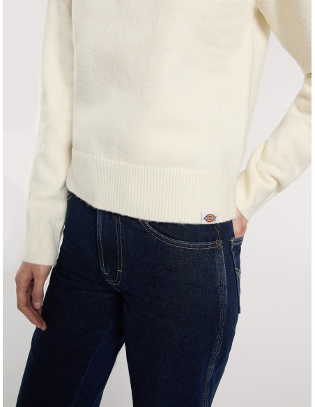 Dickies Top W Ruston QZ Sweater W Egret - DK0A87P1C481