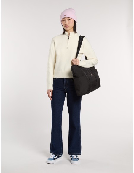 Dickies Top W Ruston QZ Sweater W Egret - DK0A87P1C481