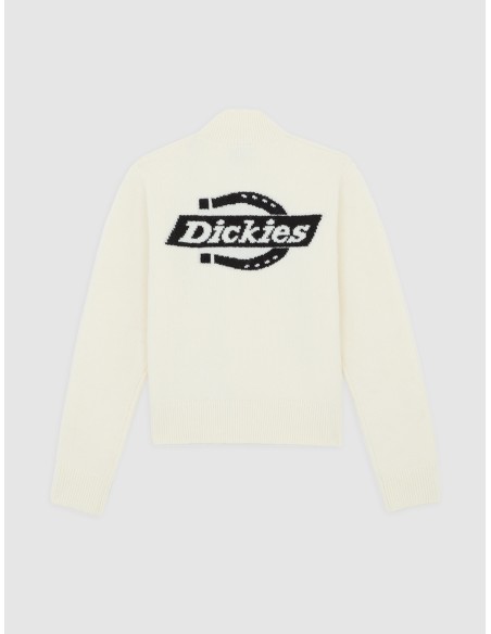 Dickies Top W Ruston QZ Sweater W Egret - DK0A87P1C481