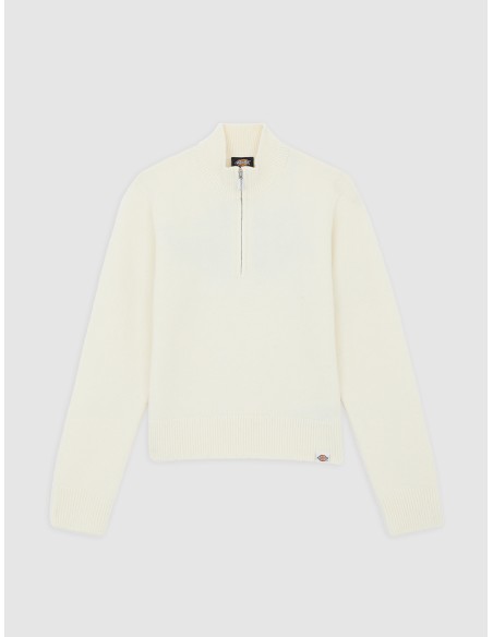 Dickies Top W Ruston QZ Sweater W Egret - DK0A87P1C481