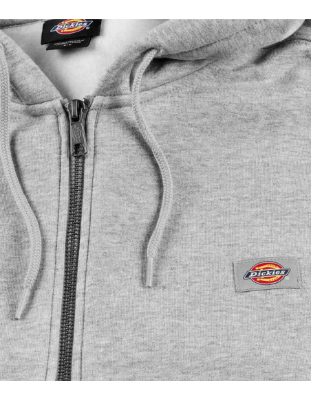 Dickies Top Oakport Zip Hoodie Heather Grey - DK0A4Y1ZHG01