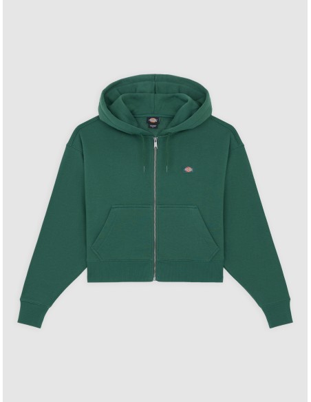 Dickies Hoodie Oakport Zip Pine Needle Green - DK0A4Y1ZPIN1