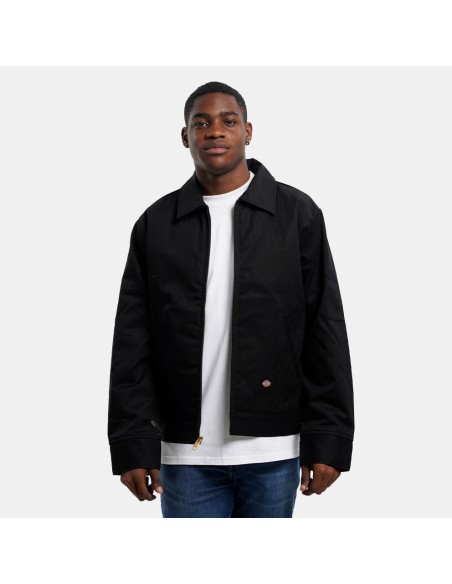 Dickies Jacket M Lined Eisenhower Rec Charcoal Black - DK0A4XK4BLK1