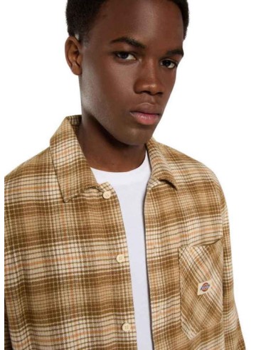 Dickies Shirt Forest Check Wood Ash -...