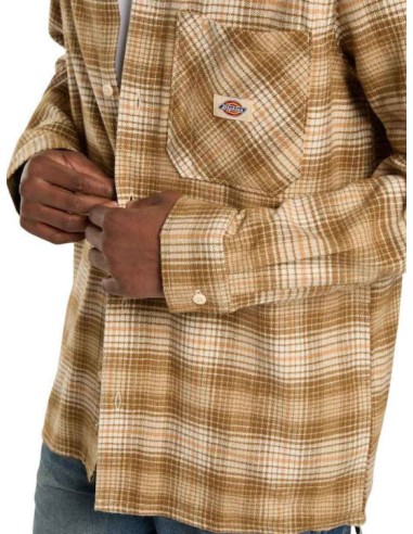 Dickies Shirt Forest Check Wood Ash -...