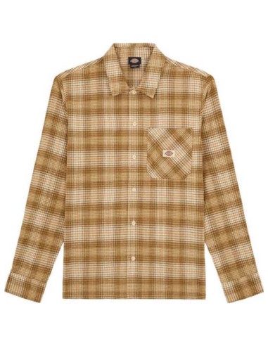 Dickies Shirt Forest Check Wood Ash -...
