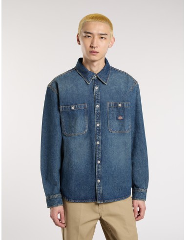 Dickies Shirt Mechanic khaki tinted blue - DK0A87PXL231