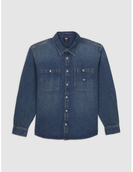 Dickies Shirt Mechanic khaki tinted blue - DK0A87PXL231