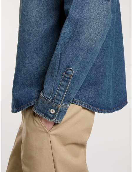 Dickies Shirt Mechanic khaki tinted blue - DK0A87PXL231