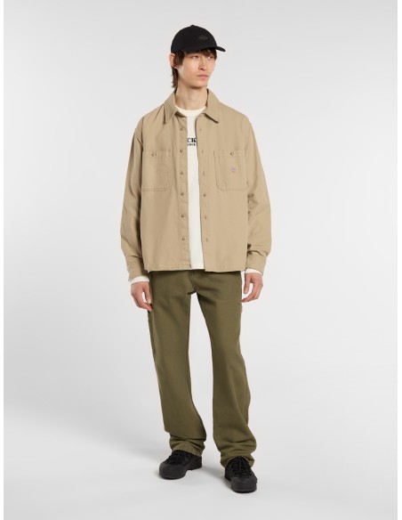 Dickies Shirt M Canvas Desert Sand - DK0A87PR0DS1