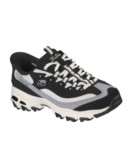 Skechers Sneakers D'Lites Smooth Nostalgia Black- 150537-BKNT