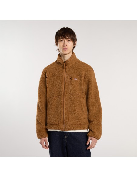 DICKIES FLEECE MOUNT HOPE ZIP BROWN DUCK - DK0A4YEE0BD1