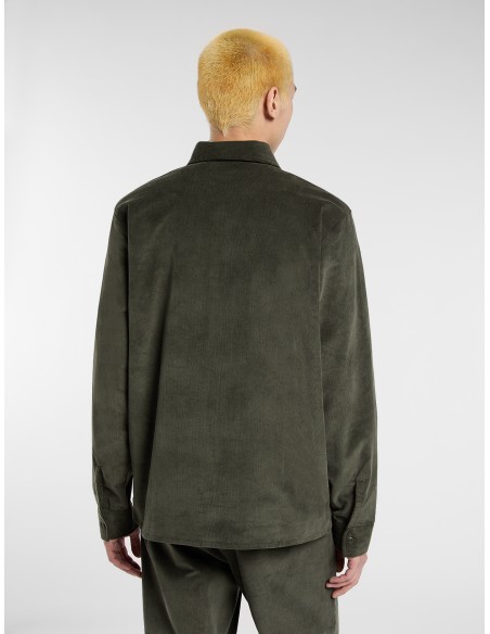 Dickies Shirt M Corduroy LS Olive Green - DK0A8652OGX1