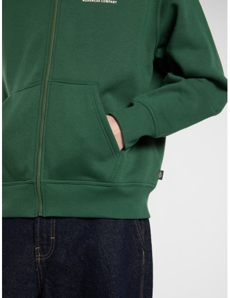 Dickies Hoodie M Full Zip Graphic in Pine Needle Green - DK0A88L5PIN1