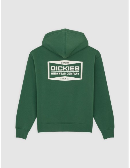 Dickies Hoodie M Full Zip Graphic in Pine Needle Green - DK0A88L5PIN1
