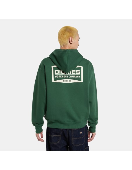 Dickies Hoodie M Full Zip Graphic in Pine Needle Green - DK0A88L5PIN1