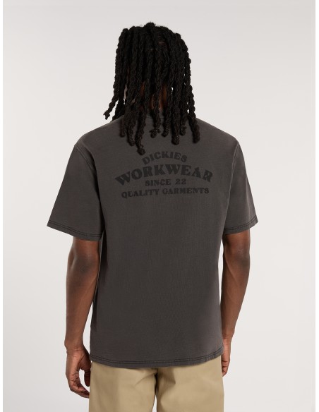 Dickies T-Shirt M Christiana Garment Dyed Black - DK0A87QHBLK1