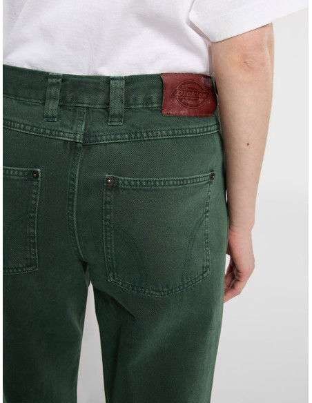 DICKIES Denim Pants W Farner Pine Needle Green - DK0A87NNPIN1