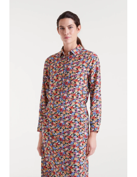 Compania Fantastica Shirt Hampton Small Print Lightweight Crepe - 53C/12006