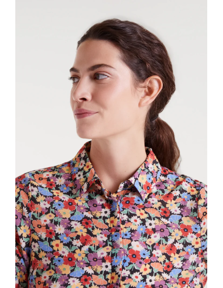 Compania Fantastica Shirt Hampton Small Print Lightweight Crepe - 53C/12006