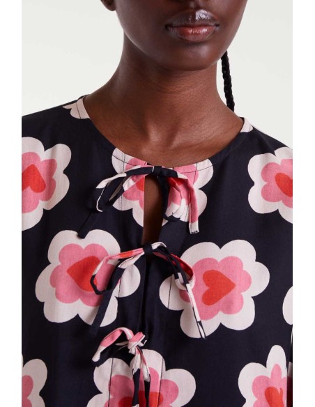 Compania Fantastica Short dress with sweetheart print - 53C/40004