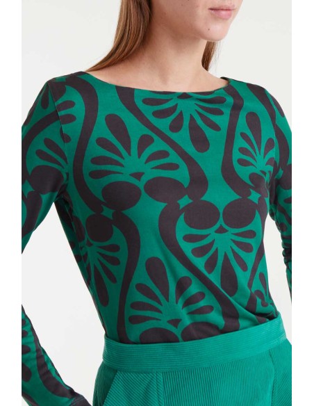 Compania Fantastica T-shirt Baroque print - 53C/41027