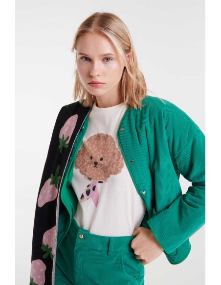 Compania Fantastica T-shirt 100% cotton with poodle print - 53C/42010