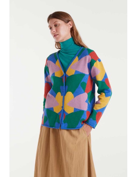 Compania Fantastica cardigan Jacquard with cupid print - 53C/10211