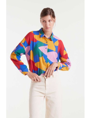 Compania Fantastica Shirt Light crepe with Cupid print - 53C/11017