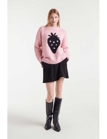 Compania Fantastica skirt Short black corduroy - 53C/11019