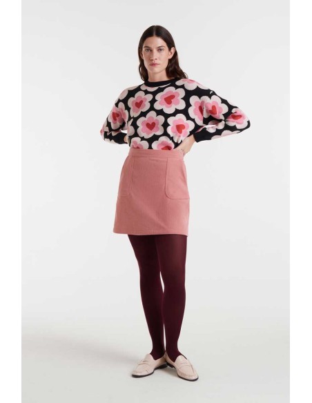 Compania Fantastica Skirt Short pink corduroy - 53C/11041