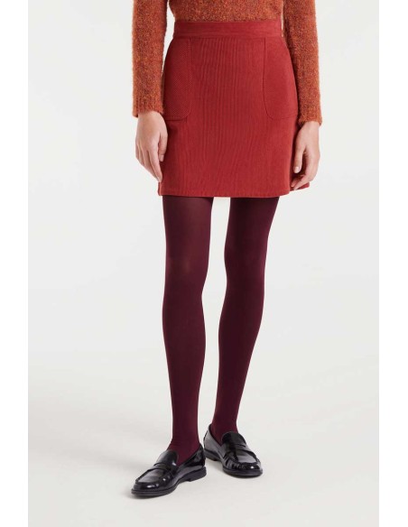 Compania Fantastica Skirt Short brown corduroy - 53C/11042