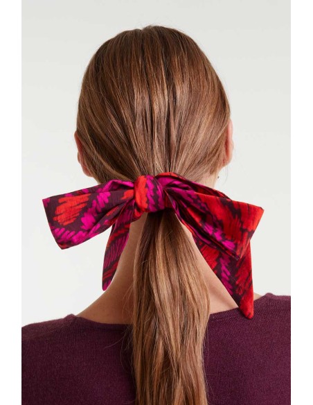 Compania Fantastica Scarf Lightweight crepe with Fedora print - 53C/11067