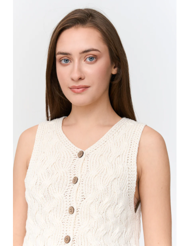 24 Colours Vest in white - 41285a