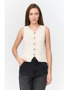 24 Colours Vest in white -...