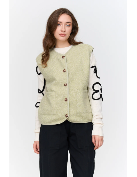 24 Colours Vest in green - 90511a.gr