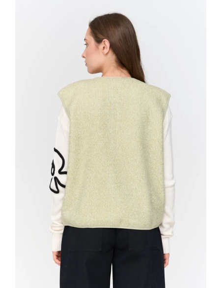 24 Colours Vest in green - 90511a.gr