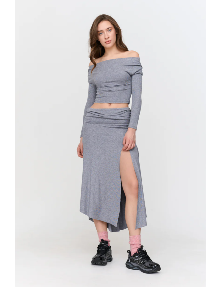 24 Colours Skirt in Grey - 70828a.gra