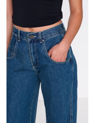 24 Colours Pants Denim wide-leg - 80401