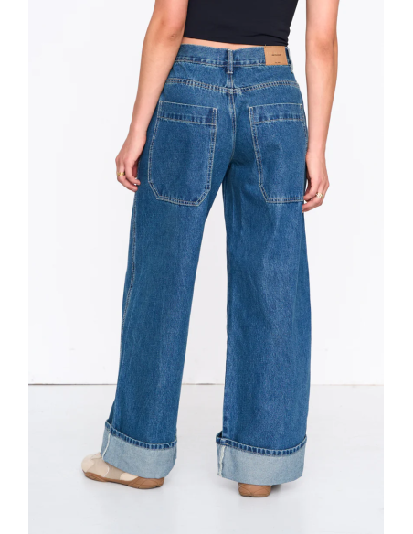 24 Colours Pants Denim wide-leg - 80401