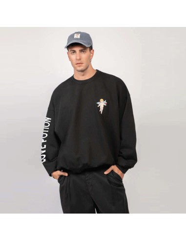 Kaotiko Hoodie Crew Washed Love Potion Black - AR012-01-G002