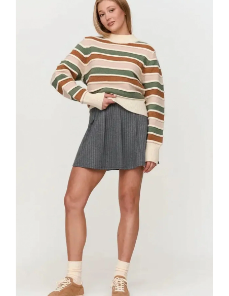 24 Colours Sweater With Stripes - 41305b
