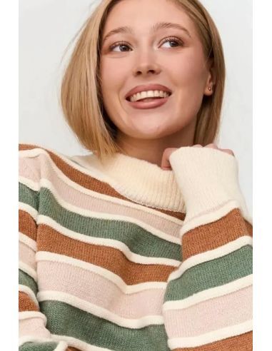 24 Colours Sweater With Stripes - 41305b