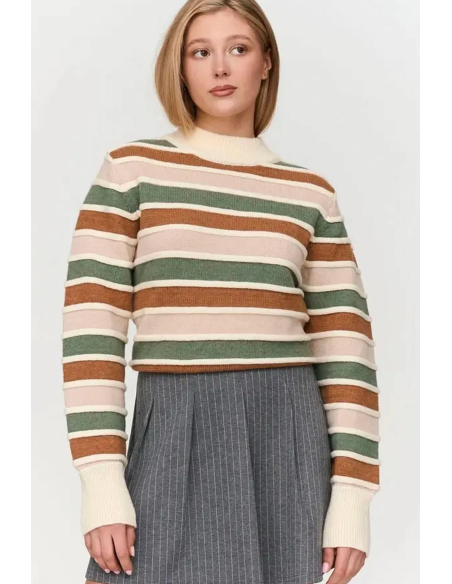 24 Colours Sweater With Stripes - 41305b