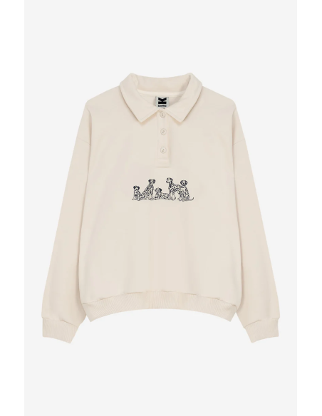 Kaotiko Sweatshirt Dalmatian Stone - AR006-02-M002