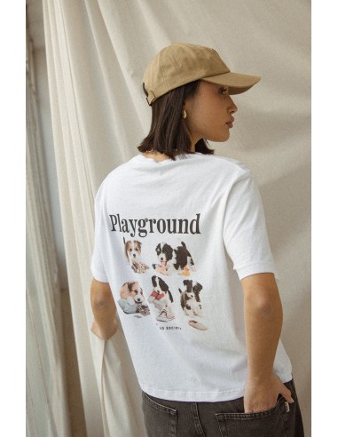 Kaotiko T-shirt Washed Naughty Puppies White - AR009-01-M002