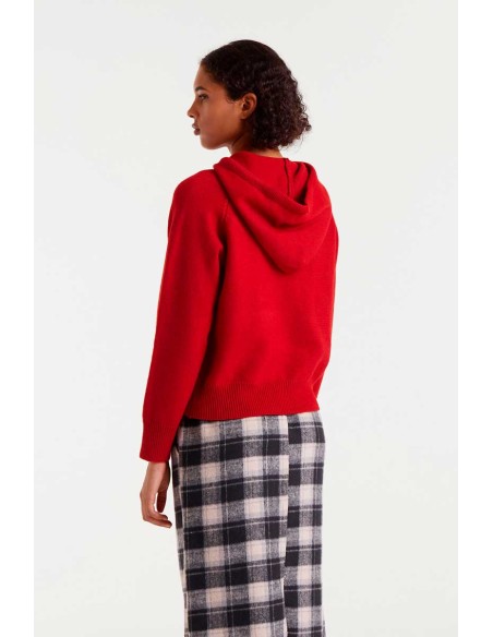 Compania Fantastica sweater Red fine knit sweatshirt - 54C/10293