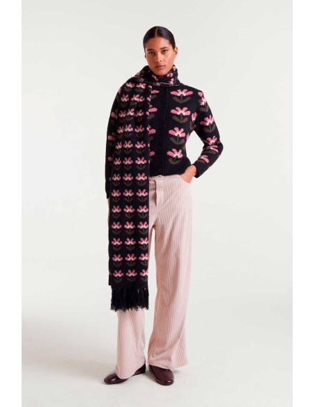 Compania Fantastica Cardigan Baboushka Big Print Jacquard - 54C/10360